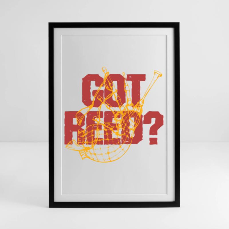 Cornemuse Cornemuse Cornemuse a Reed ? Affiche encadrée (49 × 69 cm)