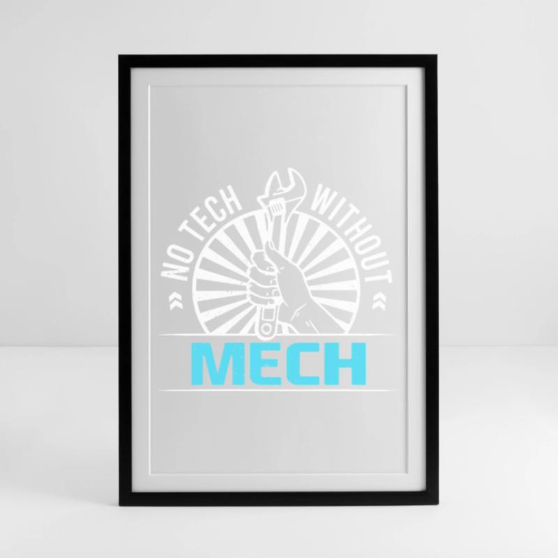 Mechanical Engineering Mechanical Engineer Framed poster (49 × 69 cm)