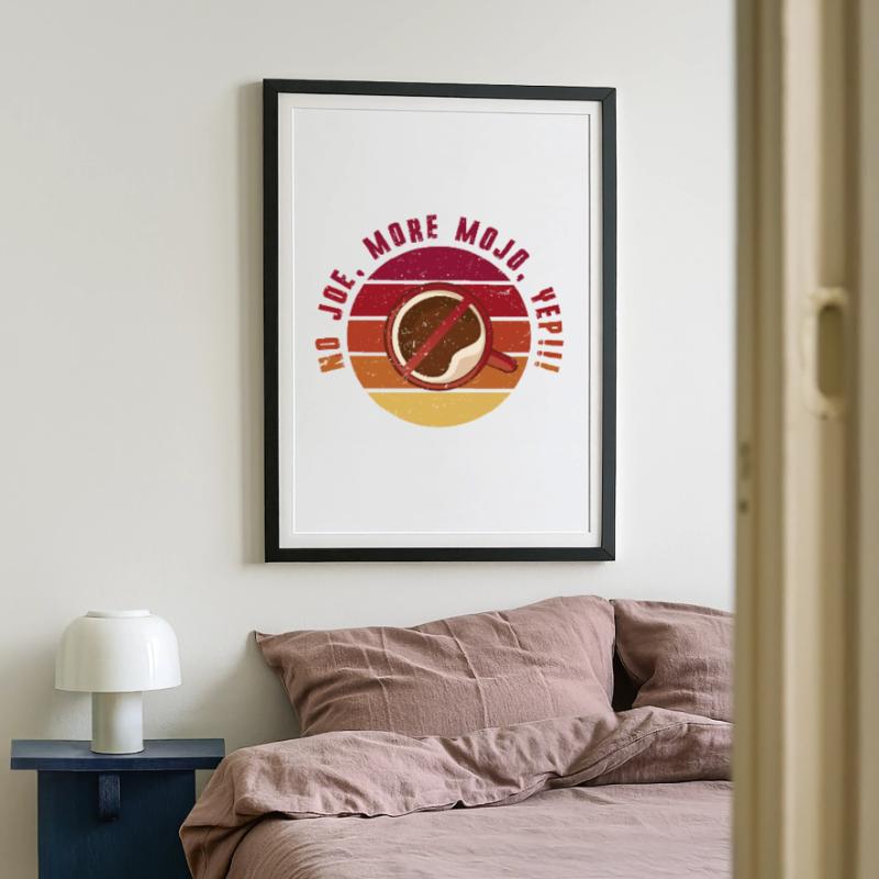 Coffee withdrawal decaffeinated ex-coffee drinker Framed poster (49 × 69 cm)
