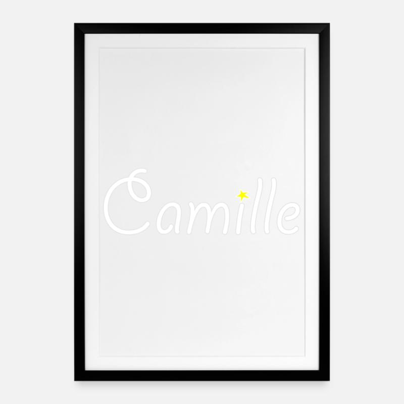 Camille - Affiche encadrée (49 × 69 cm) - noir