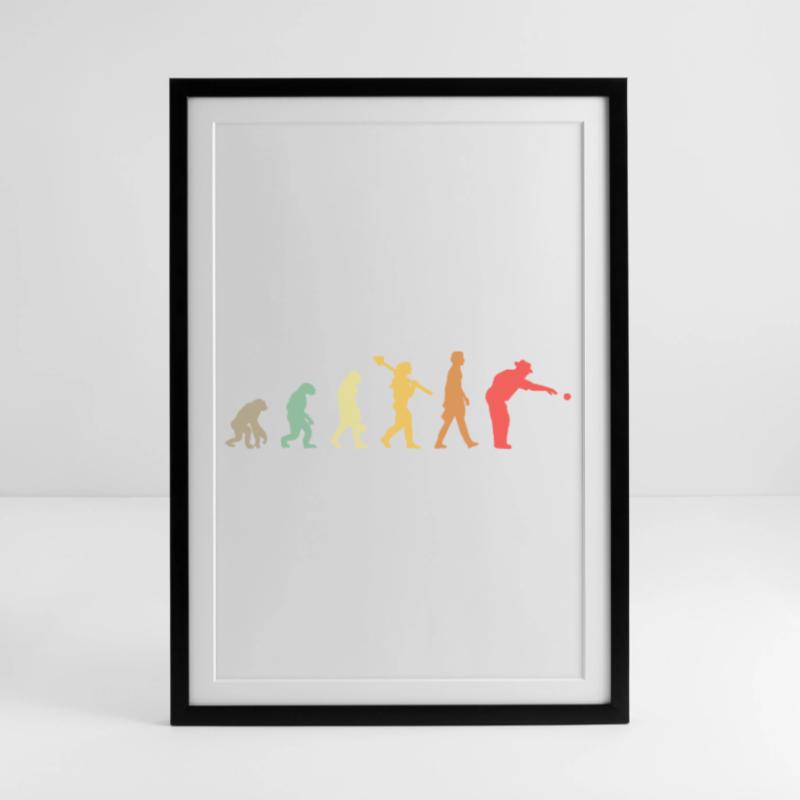 Boule d’évolution Affiche encadrée (49 × 69 cm)