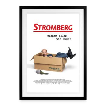 Stromberg – Wieder Alles Wie Immer Filmplakat - Gerahmtes Poster (49 × 69 cm) - Schwarz - Vorne