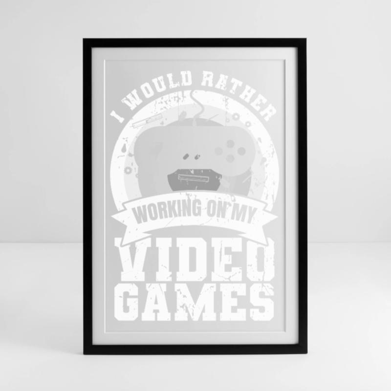 Game development Framed poster (49 × 69 cm)