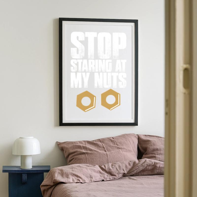 Plateforme constructio de construction d’échafaudage Affiche encadrée (49 × 69 cm)