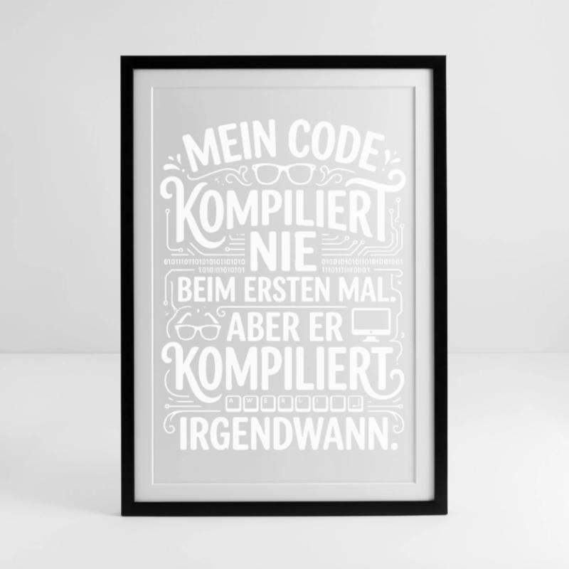 My code doesn't compile the first time Framed poster (49 × 69 cm)