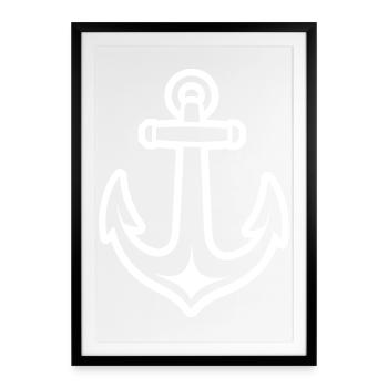 Anker - Gerahmtes Poster (49 × 69 cm) - Schwarz - Vorne