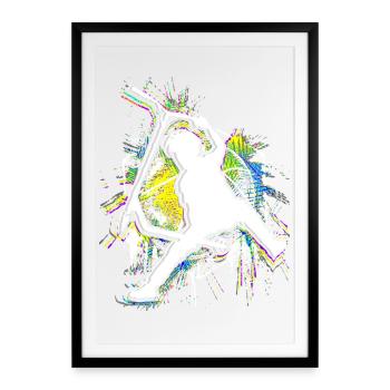 Trottinettes Trottinettes Trottinettes freestyle et trottinettes - Affiche encadrée (49 × 69 cm) - noir - Devant