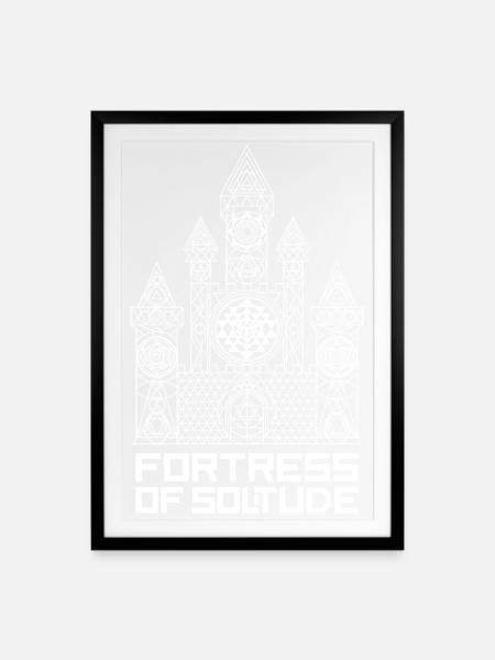 Festung der Einsamkeit - Gerahmtes Poster (49 × 69 cm) - Schwarz