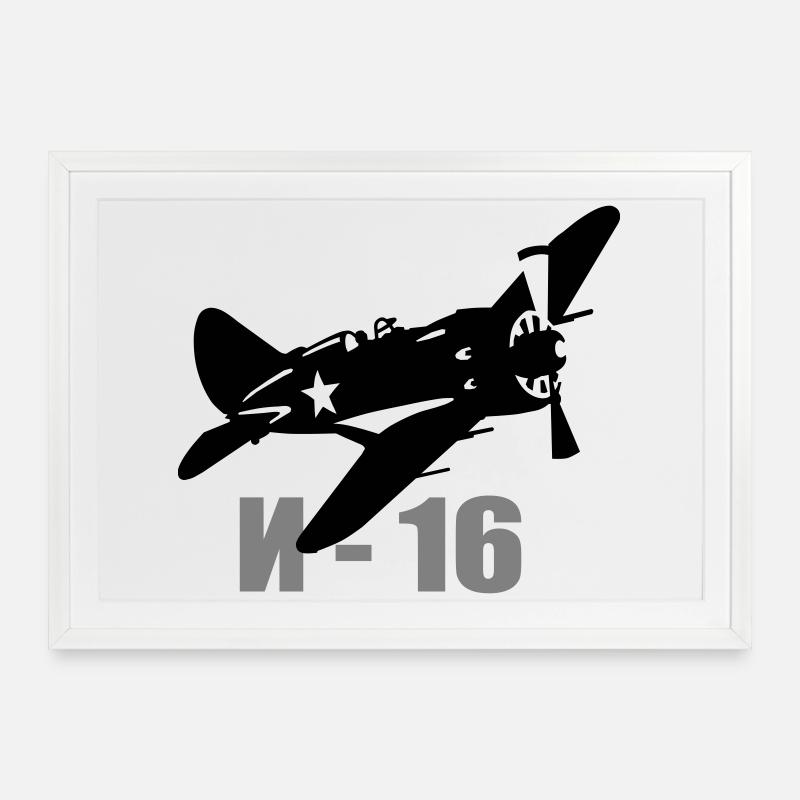 I-16 - Framed poster (69 × 49 cm) - white