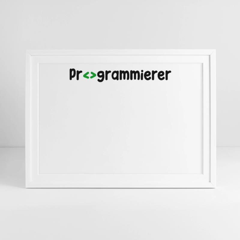Programmer, Developer, Web Developer, Scripting Framed poster (69 × 49 cm)