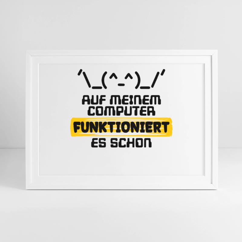 Developer Statement Code Skripting Programmierer Gerahmtes Poster (69 × 49 cm)