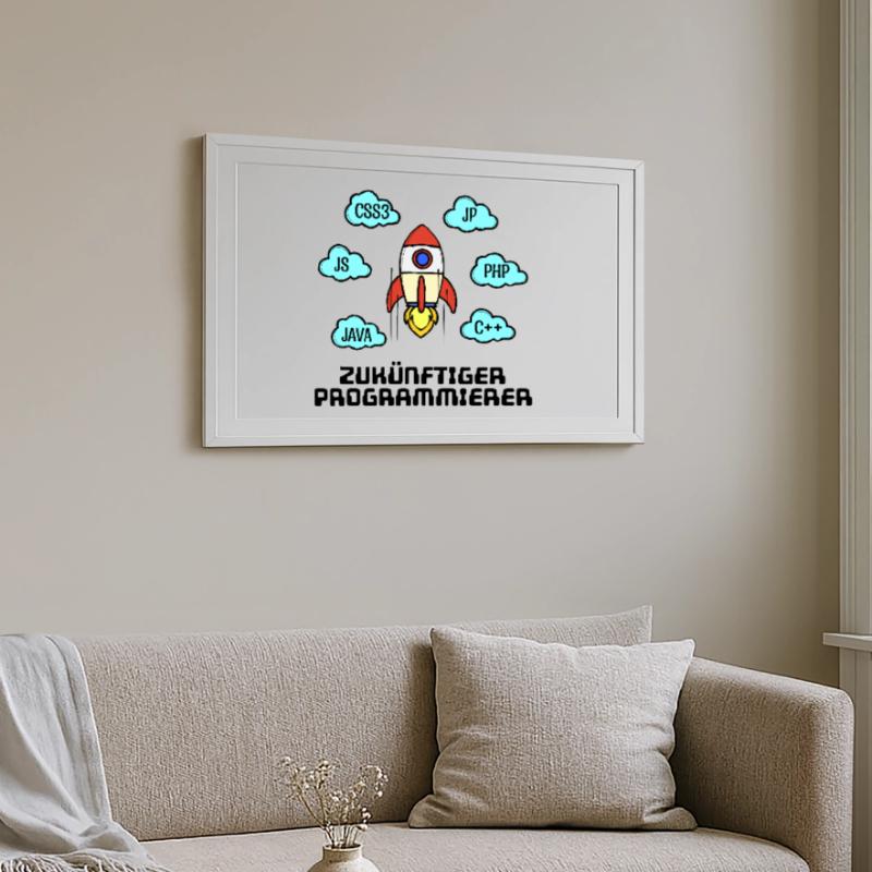 Css Code Developer C++ Java Php Programmer Framed poster (69 × 49 cm)
