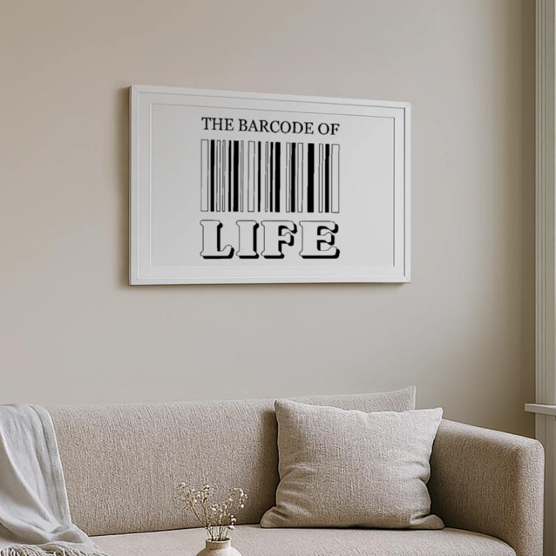 Le code-barres de la vie / Der Strichcode des Lebens Affiche encadrée (69 × 49 cm)