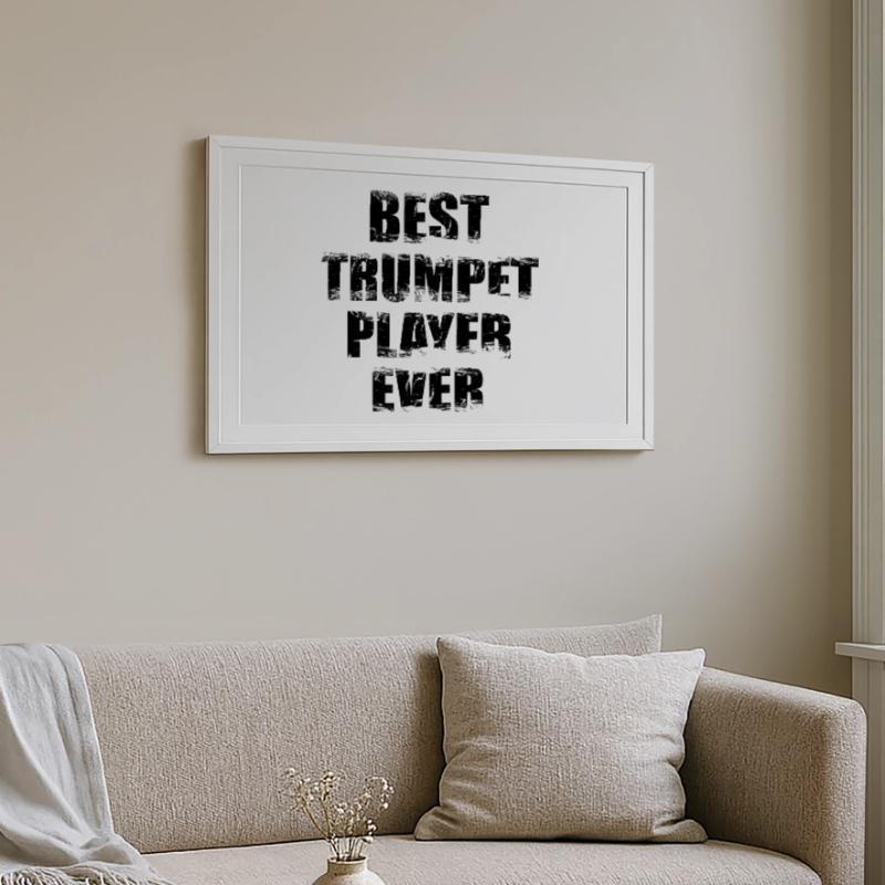 Bester Trompeter Gerahmtes Poster (69 × 49 cm)