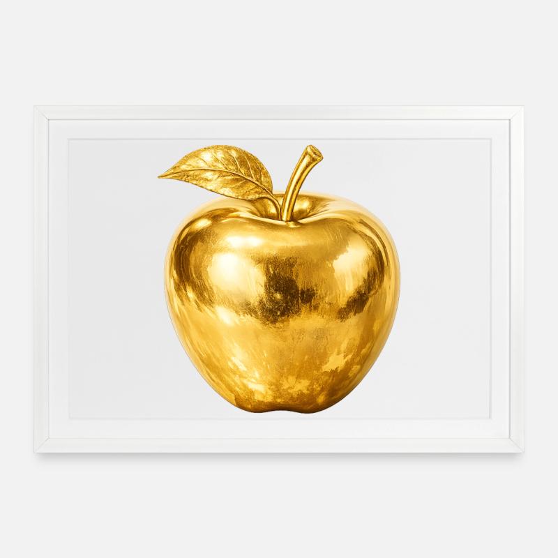 Golden Apple | Venus, Aphrodite, Helena, Paris - Framed poster (69 × 49 cm) - white