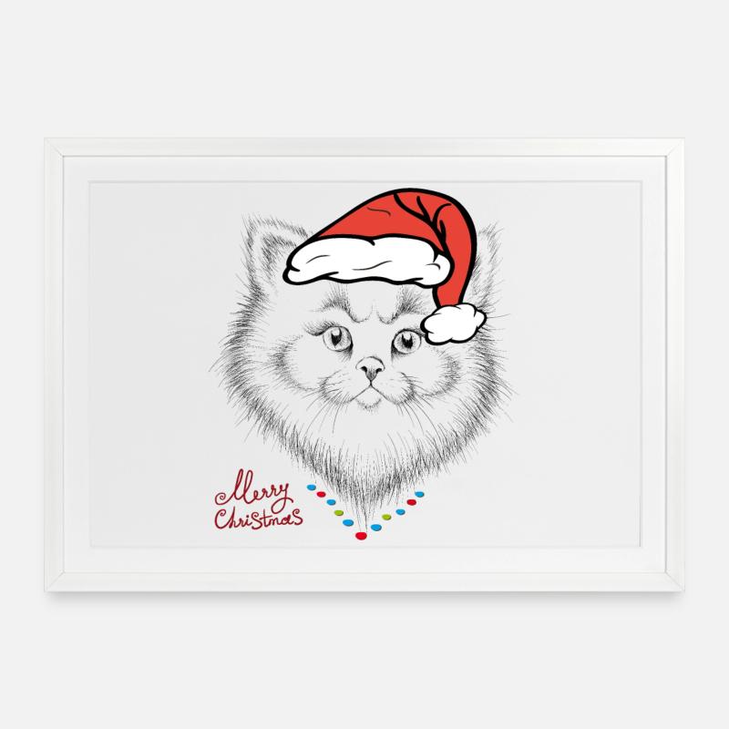 Joyeux Noël - Affiche encadrée (69 × 49 cm) - blanc