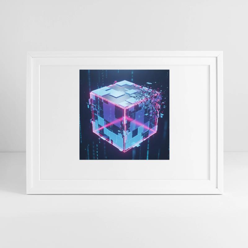 Digital Cube Technology Digital Cube Tech Framed poster (69 × 49 cm)