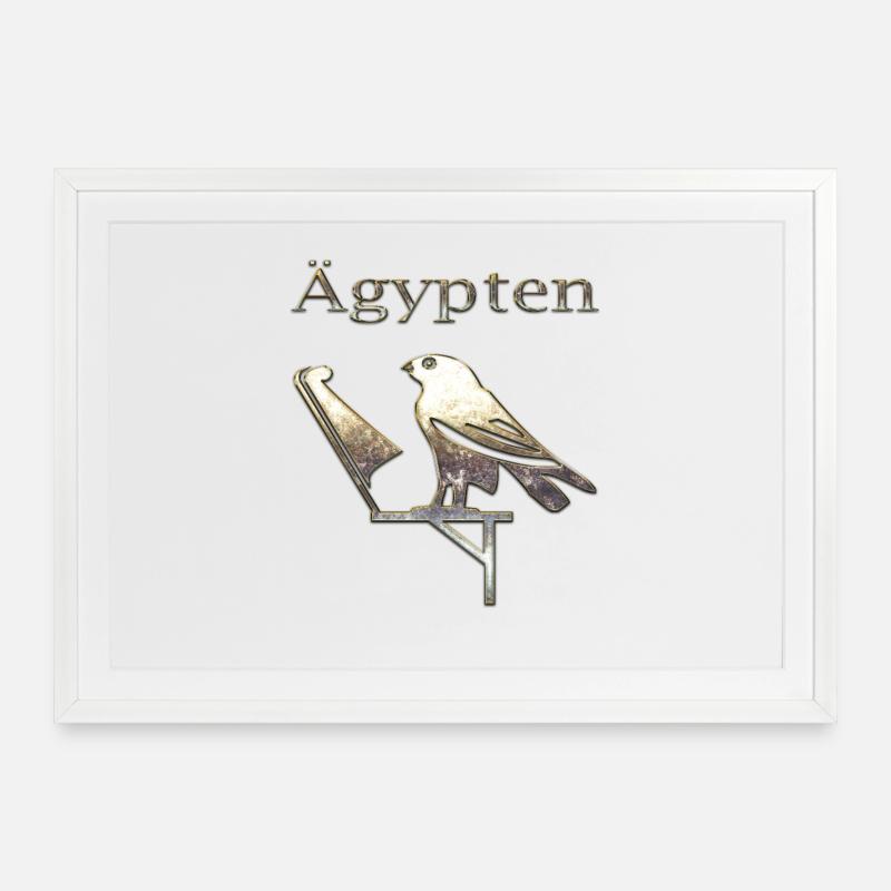 Egypte 80 - Affiche encadrée (69 × 49 cm) - blanc