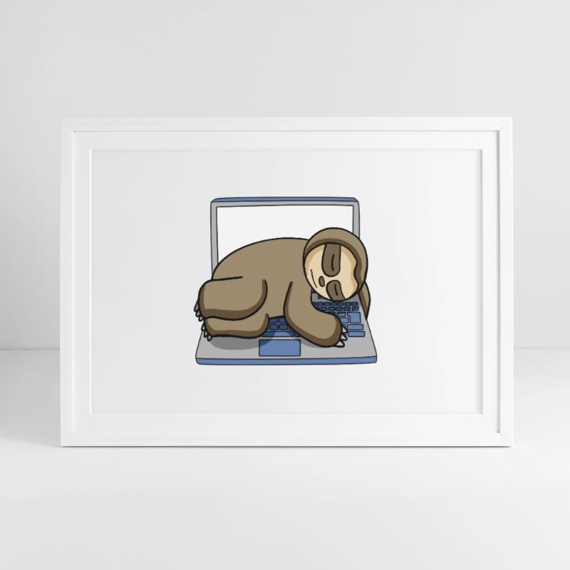 Computer Nerd Programmierer Geschenk Gerahmtes Poster (69 × 49 cm)