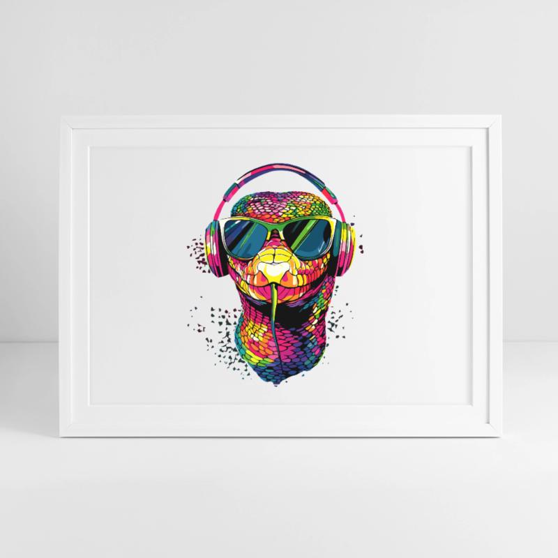 snake, python, cobra, rattlesnake, snakes Framed poster (69 × 49 cm)