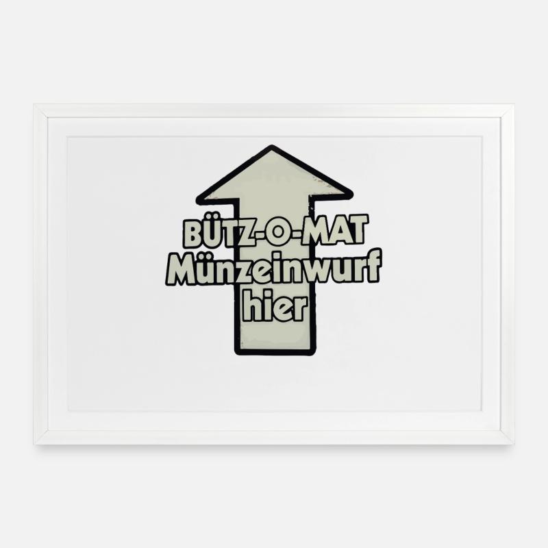 Remplacement de costumes du Carnaval de Bütz-O-Mat Kölle Alaaf - Affiche encadrée (69 × 49 cm) - blanc