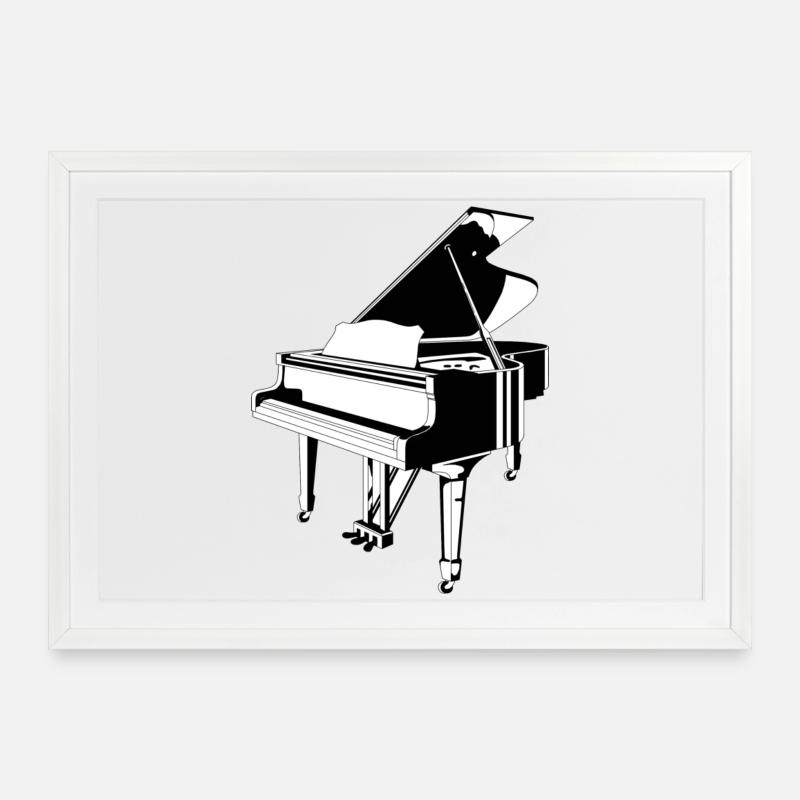 Wing 1 - Framed poster (69 × 49 cm) - white