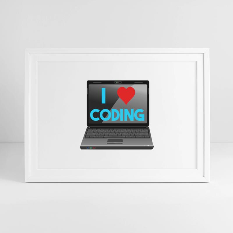 Programming, Programmer, Computer Scientist Framed poster (69 × 49 cm)