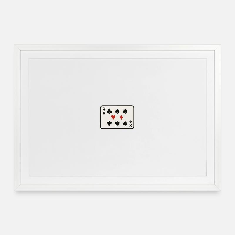 Le 8 - Affiche encadrée (69 × 49 cm) - blanc
