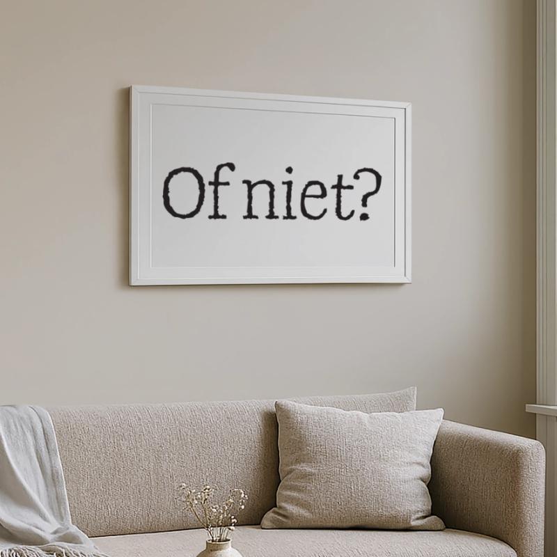 11 Oder doch nicht? Gerahmtes Poster (69 × 49 cm)