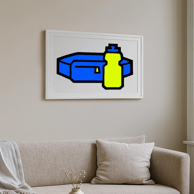 Practical Hydration Belt Runner Framed poster (69 × 49 cm)