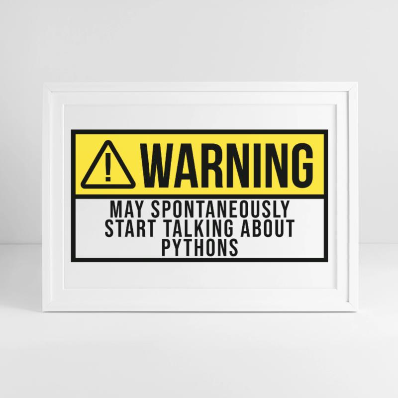 Python Framed poster (69 × 49 cm)
