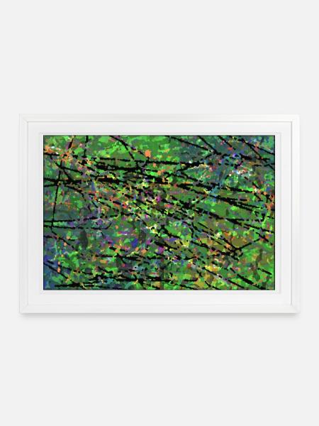 spljkathpsj - Gerahmtes Poster (69 × 49 cm) - Weiß