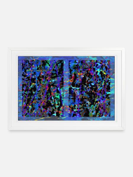 jpixfplojde - Gerahmtes Poster (69 × 49 cm) - Weiß