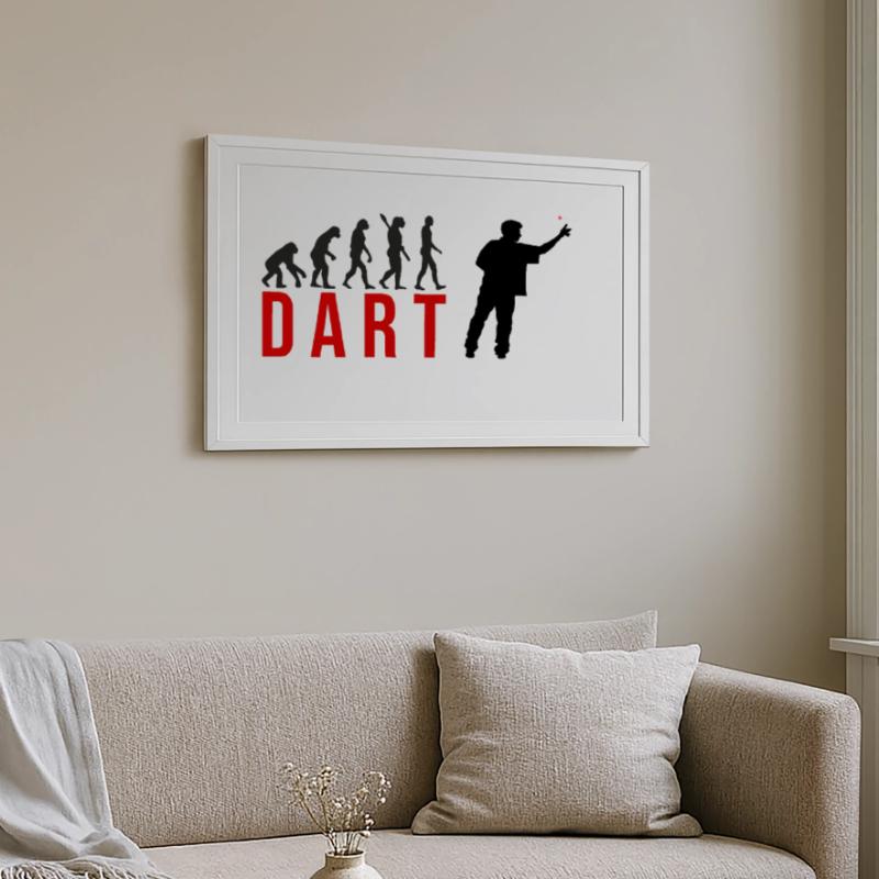 Ecolution Dart Gerahmtes Poster (69 × 49 cm)