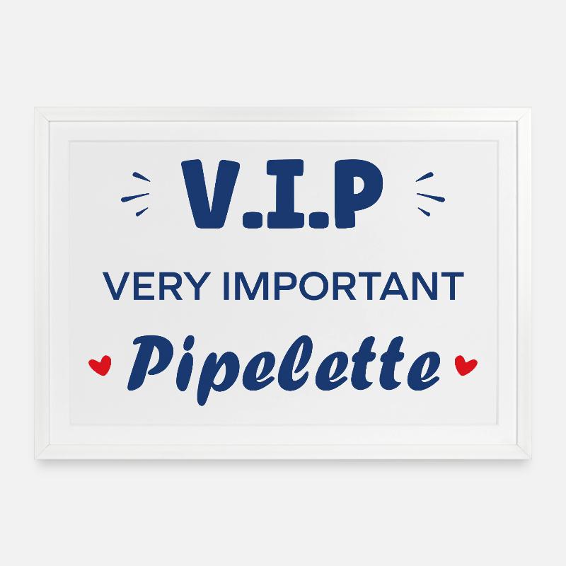VIP Pipelette: Kongelig Snak - Indrammet plakat (69 × 49 cm) - hvid