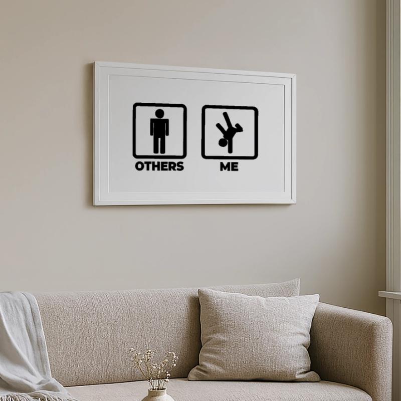 Me as a breakdancer Framed poster (69 × 49 cm)
