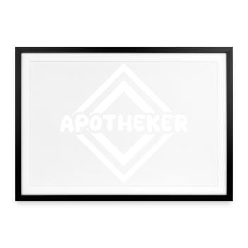 Job Apotheker - Gerahmtes Poster (69 × 49 cm) - Schwarz - Vorne