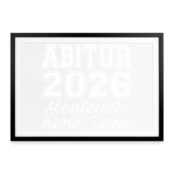 ABI 26 - Gerahmtes Poster (69 × 49 cm) - Schwarz - Vorne