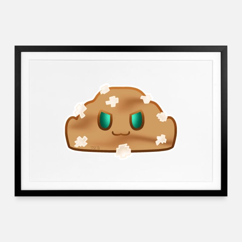 Chouquette! Von Pousse2Bambou ! - Gerahmtes Poster (69 × 49 cm) - Schwarz