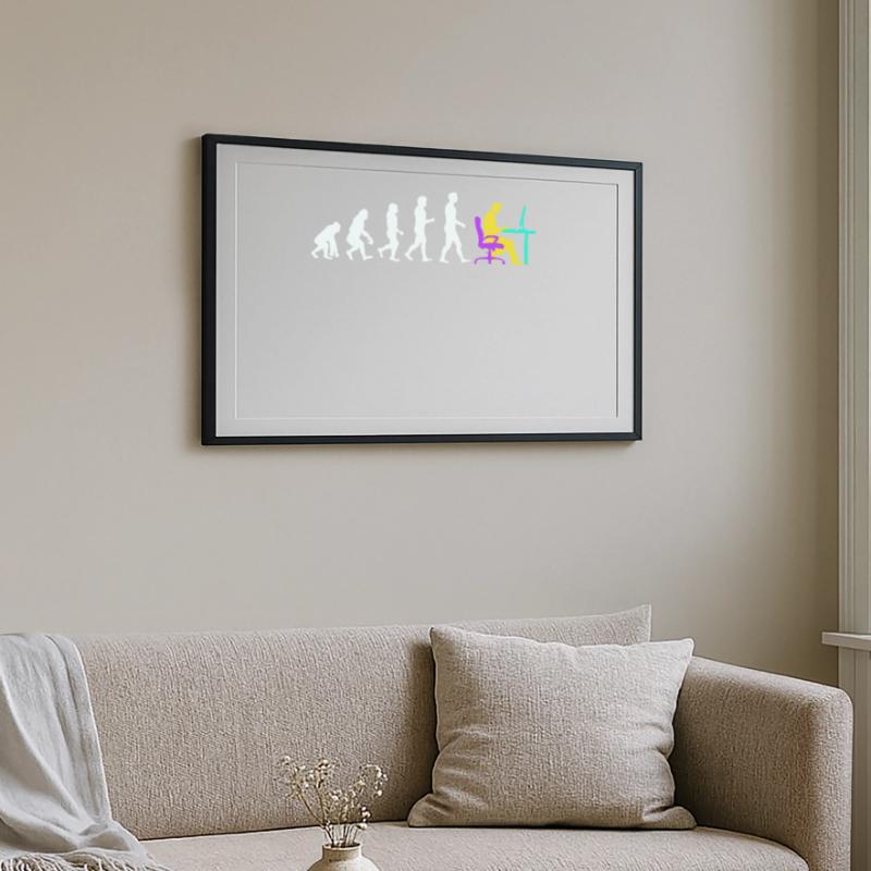 Developer Evolution Computerfreak Open Source Gerahmtes Poster (69 × 49 cm)