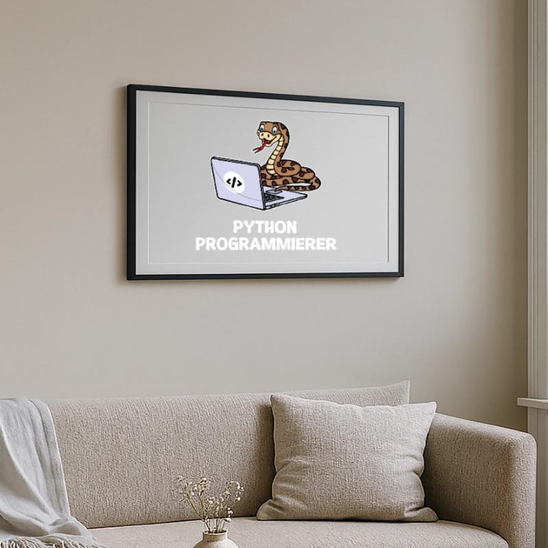 Développeur Coden Statement Programmeur informatique Affiche encadrée (69 × 49 cm)