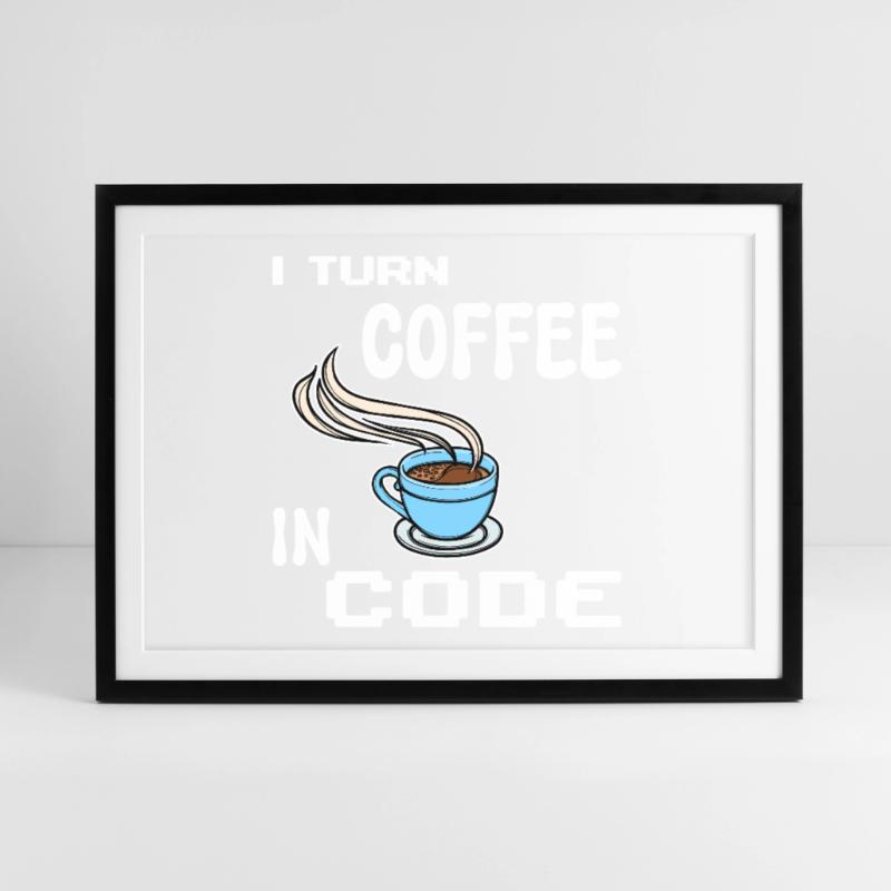 Developer Computerfreak Statement Programmierer Gerahmtes Poster (69 × 49 cm)