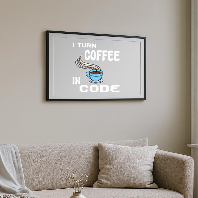 Developer Computerfreak Statement Programmierer Gerahmtes Poster (69 × 49 cm)