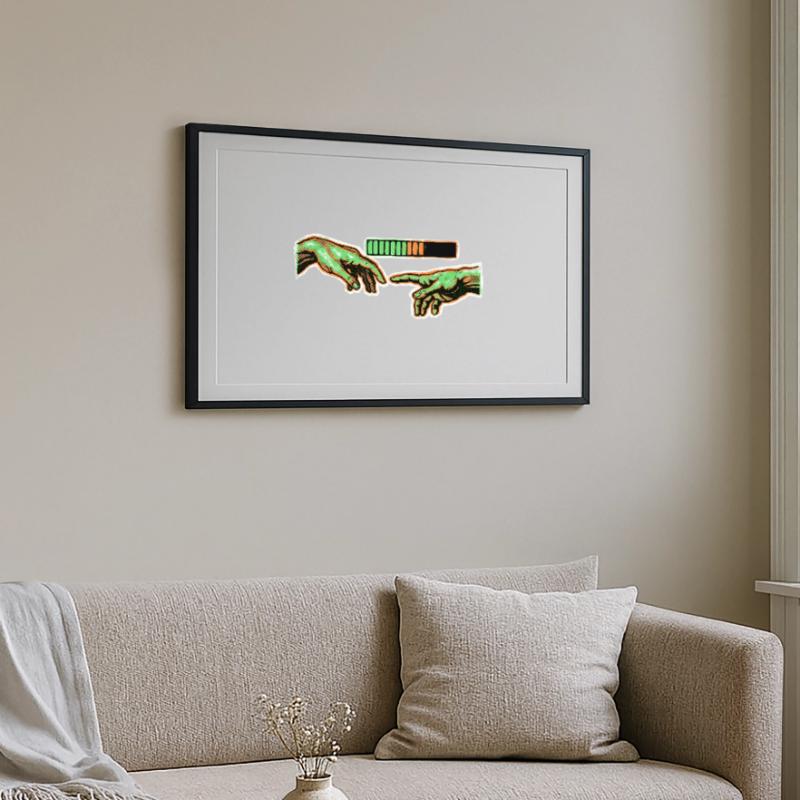 Human Connection Loading Gerahmtes Poster (69 × 49 cm)