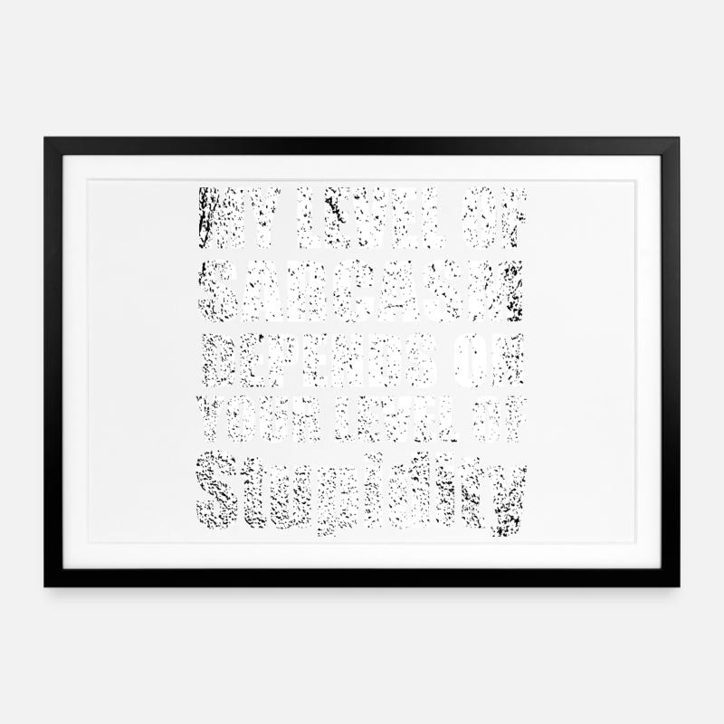 Cool Quote - Framed poster (69 × 49 cm) - black