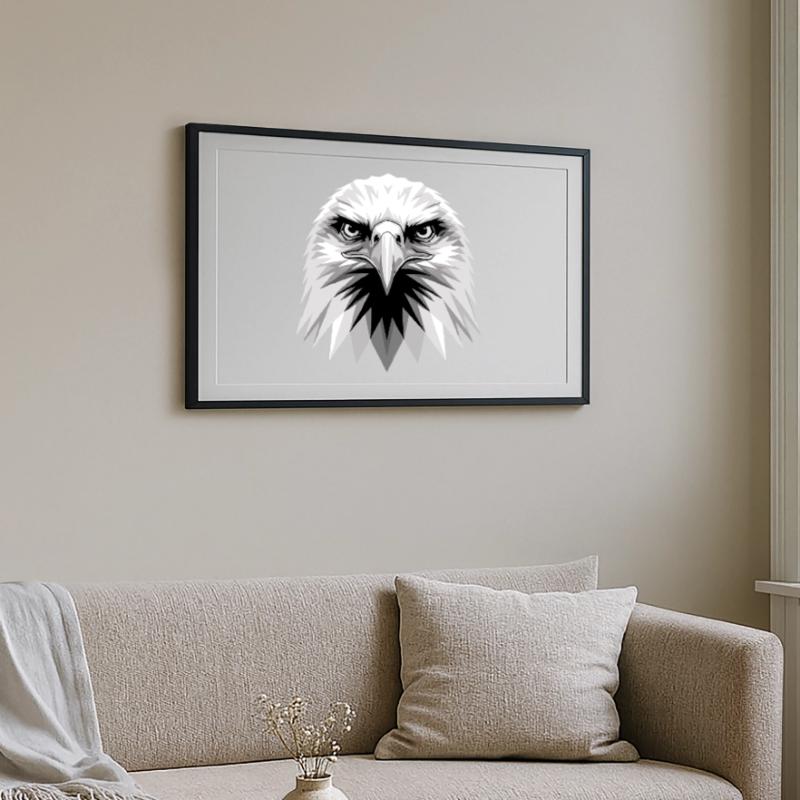 Eagle Bald Eagle Golden Eagle White-tailed Eagle Framed poster (69 × 49 cm)