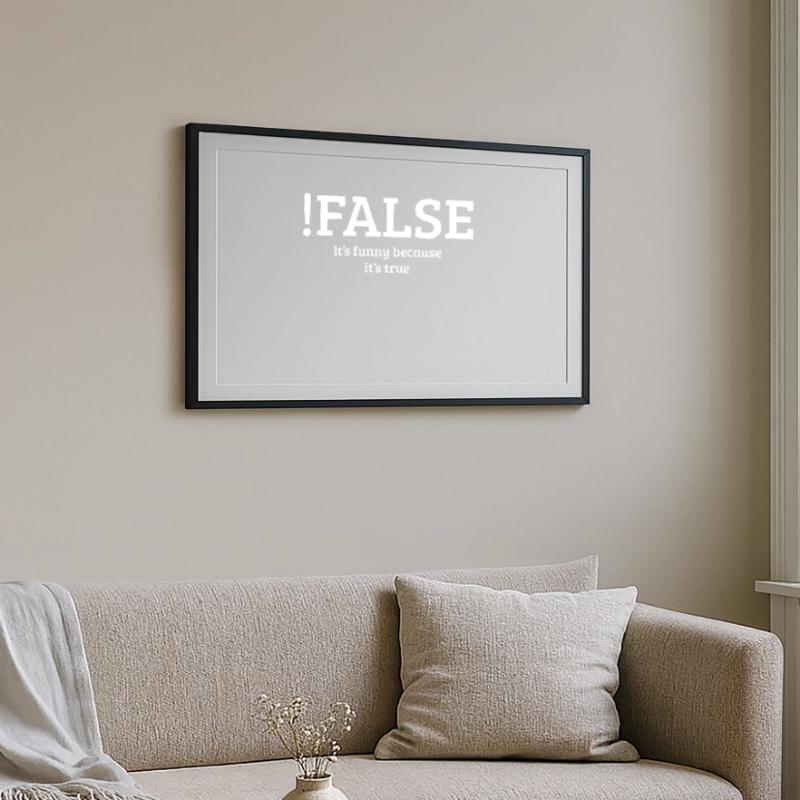 Programmierung Programmierer Gerahmtes Poster (69 × 49 cm)