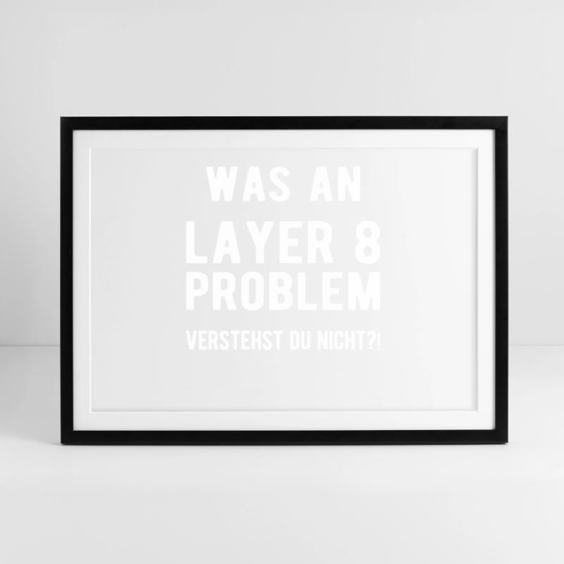 Informatik Admin Entwickler Informatiker Coder Gerahmtes Poster (69 × 49 cm)