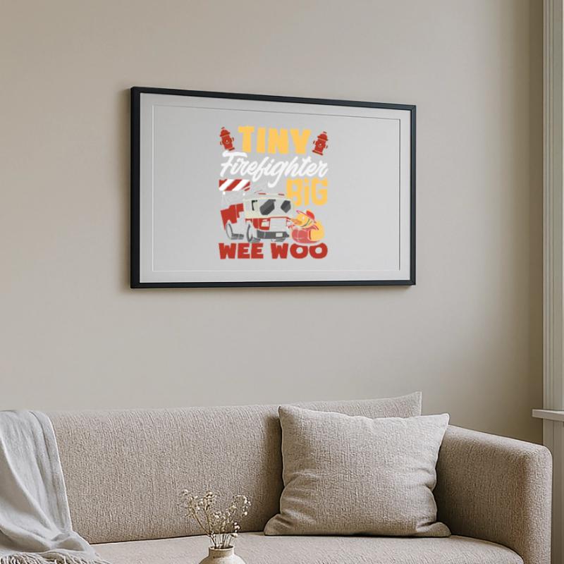 Wee Woo Squad Fire Tiny Firefighter Framed poster (69 × 49 cm)