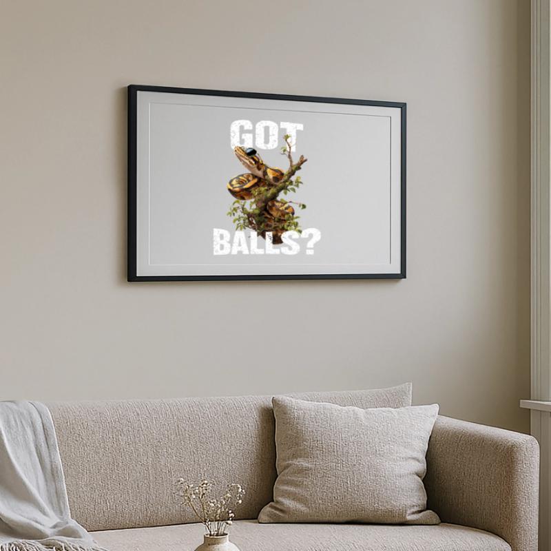 Python roi Serpents Amateurs de terrarium Python Affiche encadrée (69 × 49 cm)
